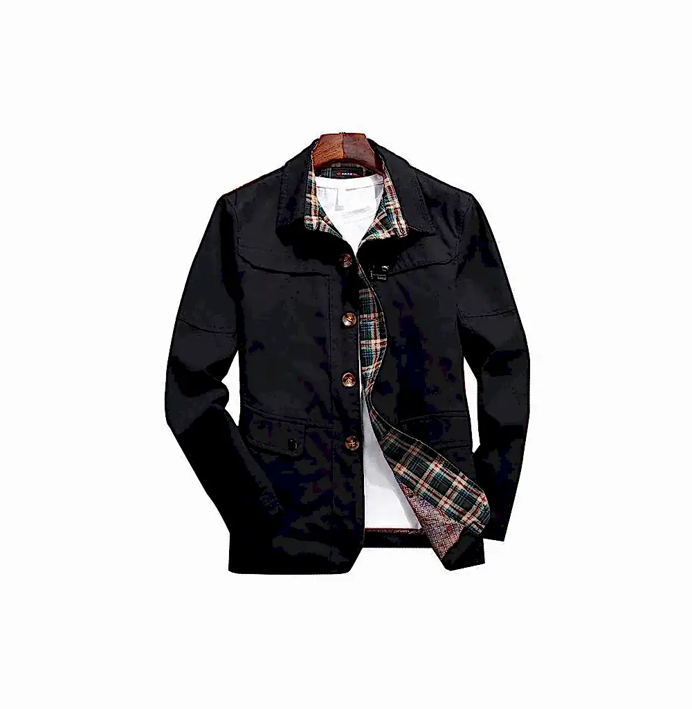 Chaqueta Delgada Otoño-Primavera Interior Escocés Hombre