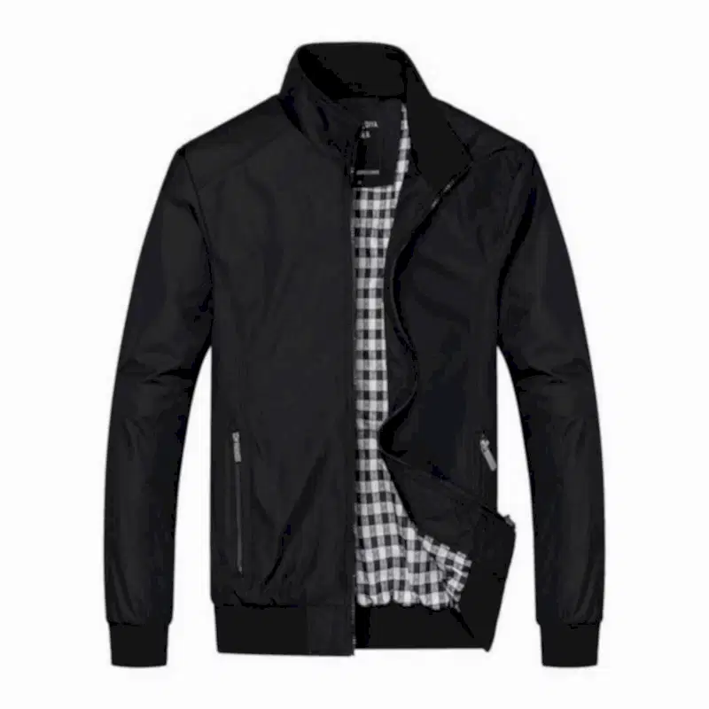 Chaqueta delgada para hombre -Negro