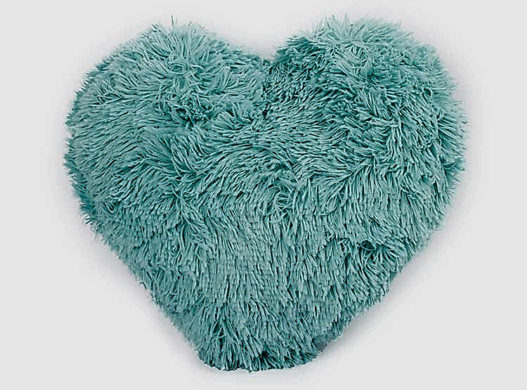 COJIN RIPLEY HOME PELUDO CORAZON AQUA