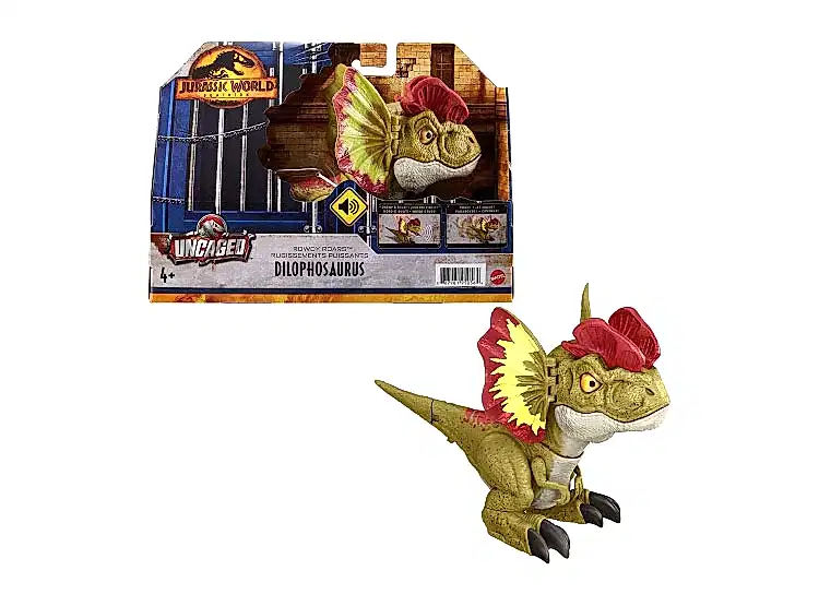 DINOSAURIO INTERACTIVO JURASSIC WORLD ROADY ROARS DILOPHOSAURUS