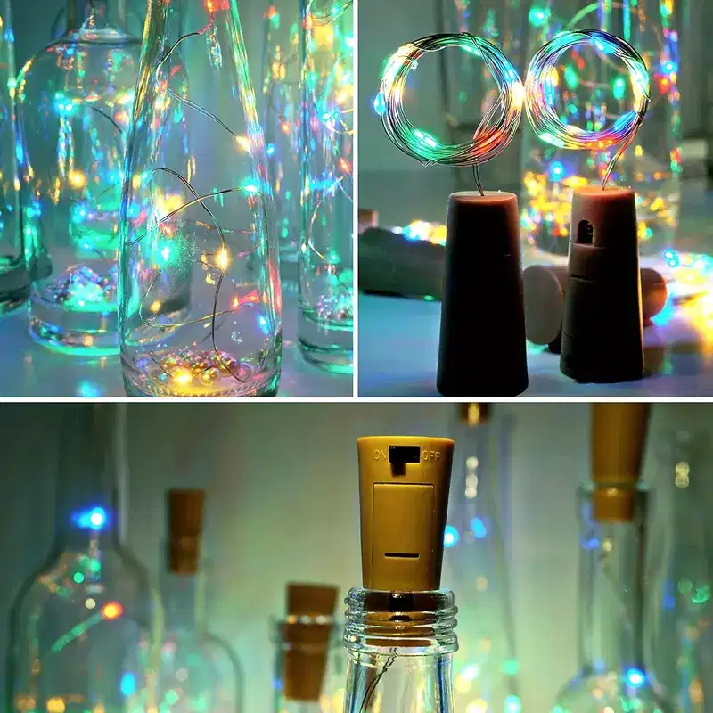 30 Luces LED  Botellas De Vino Con Corcho