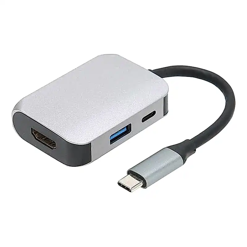 Adaptador Tipo C 3 En 1 Multi USB 3.0 , adaptador HDMI + PD