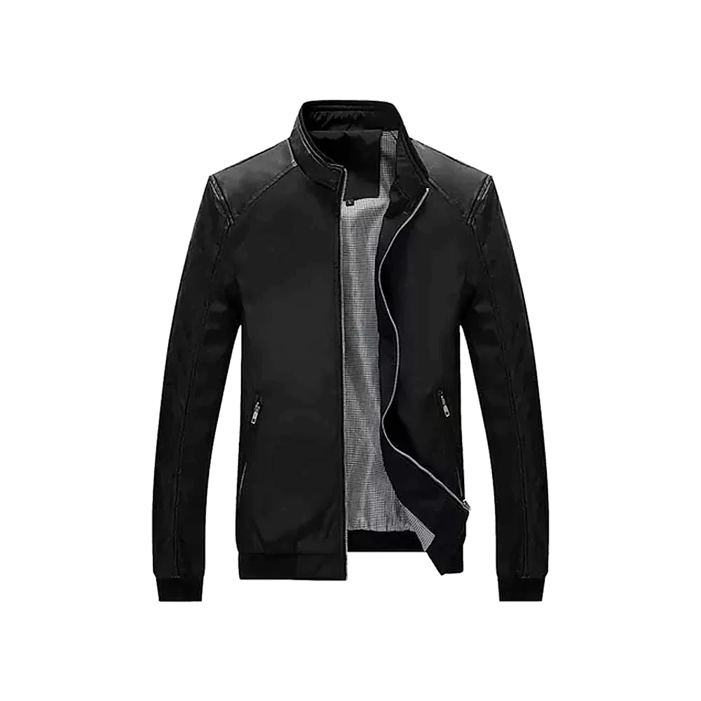 Chaqueta Hombre Drill Eco Cuero Forrada Casual Ropa