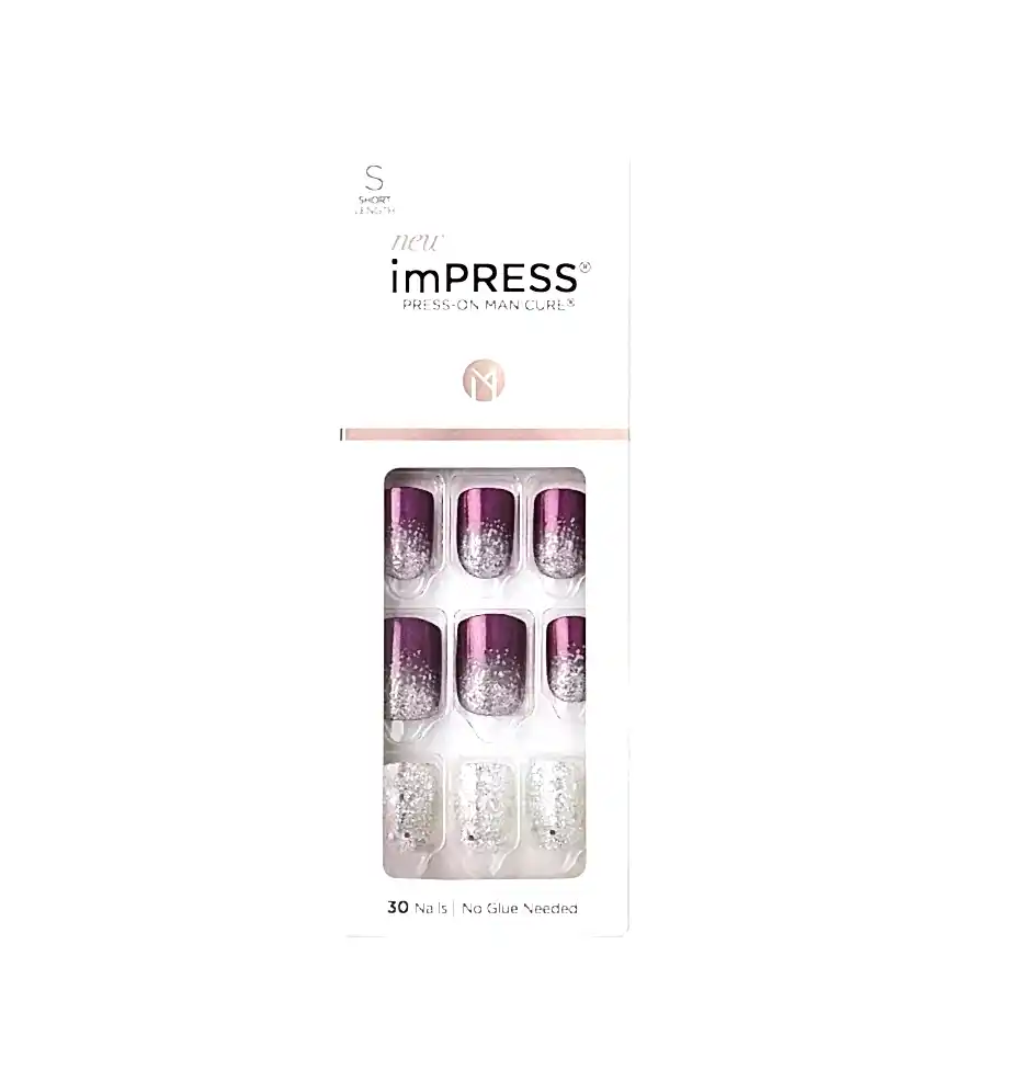 Uñas Impress / Press-on - Purple Frost