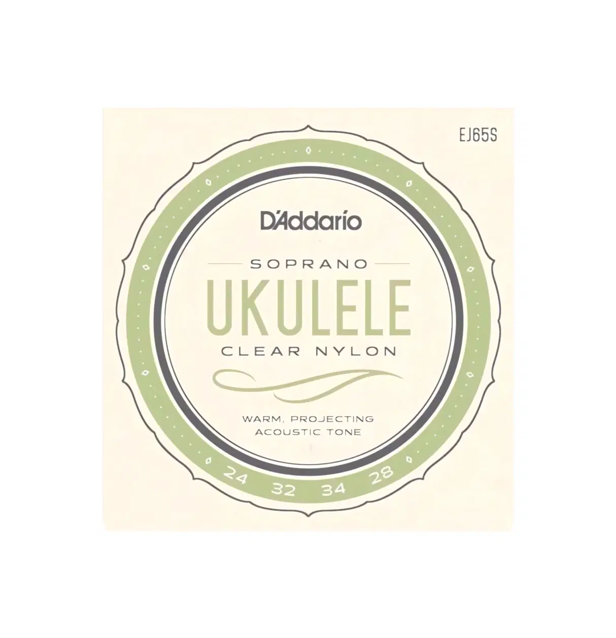 Cuerda para ukelele, soprano, Daddario EJ65s Jg String