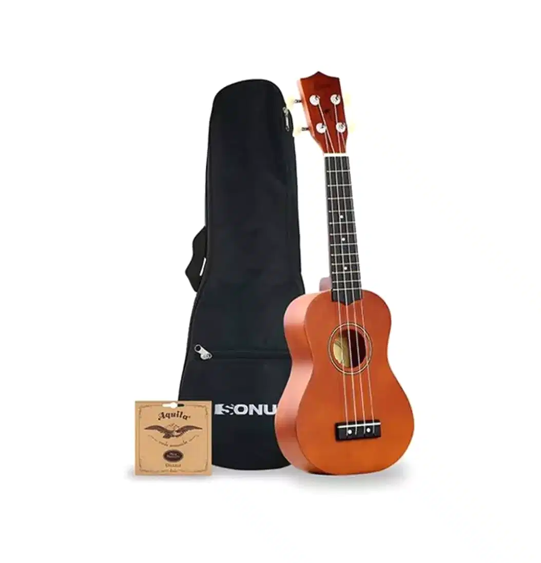 Ukelele Sonun 21 Pulgadas Marrón Con Funda