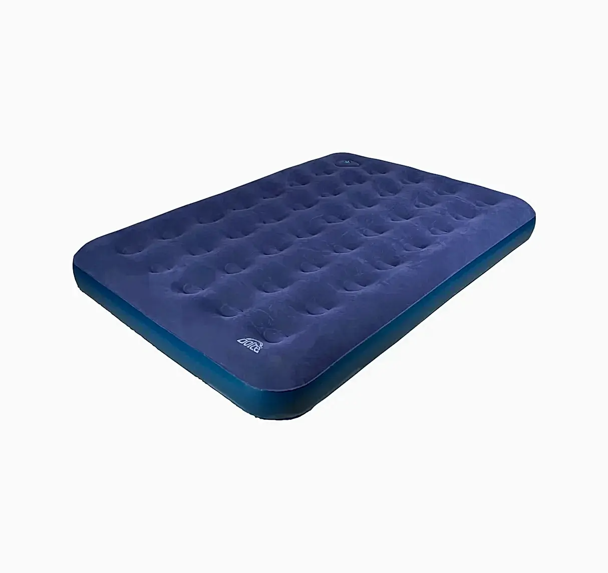 Colchón Inflable Tuscany Doble Inflador De Pie Azul Doite