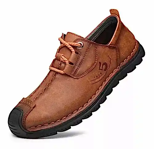 Zapatos Hombre Casuales Vintage Leather Outdoor Transpirable