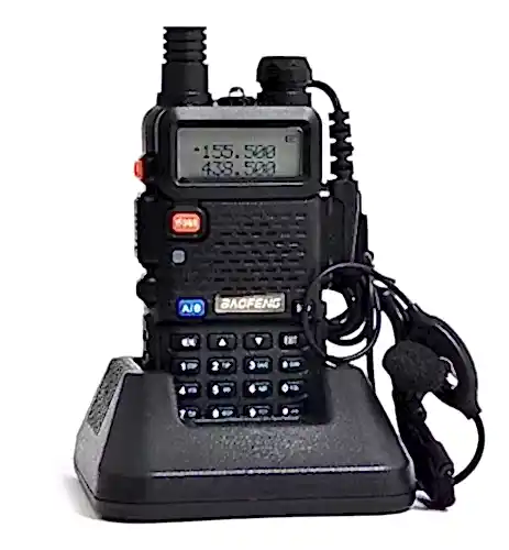 Walkie-talkie Baofeng Walkie-talkie UV5R de 2 radios y frecuencia 25|12.5KHz - negro