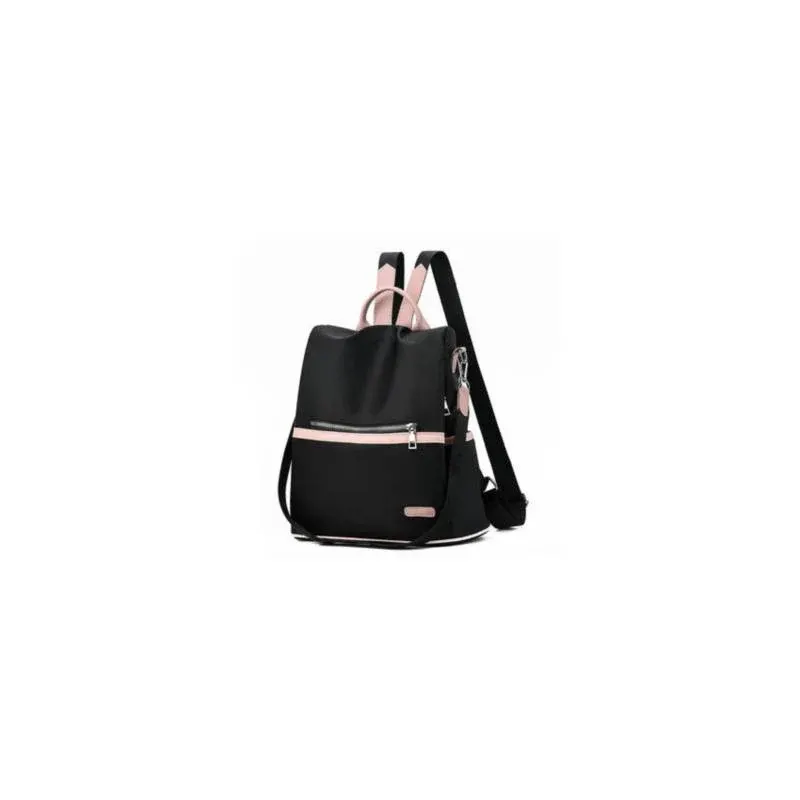 Casual oxford mochila mujer negro impermeable nylon escuela bolsas