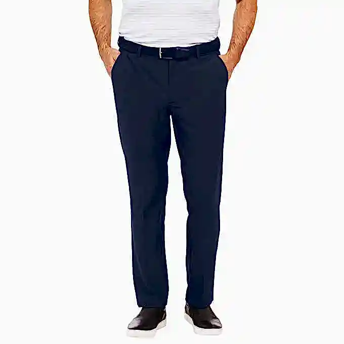 Pantalón chino Greg Norman para hombre ajuste clásico pretina elástica