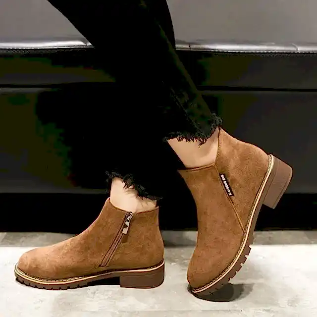 Botas clásicas con cremallera de otoño e invierno