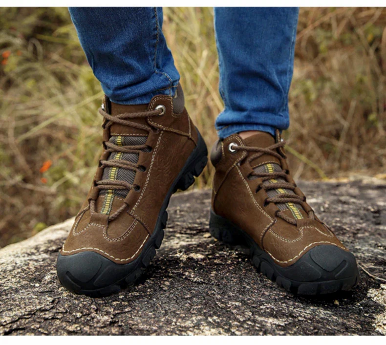 Zapatos de senderismo al aire libre de cuero