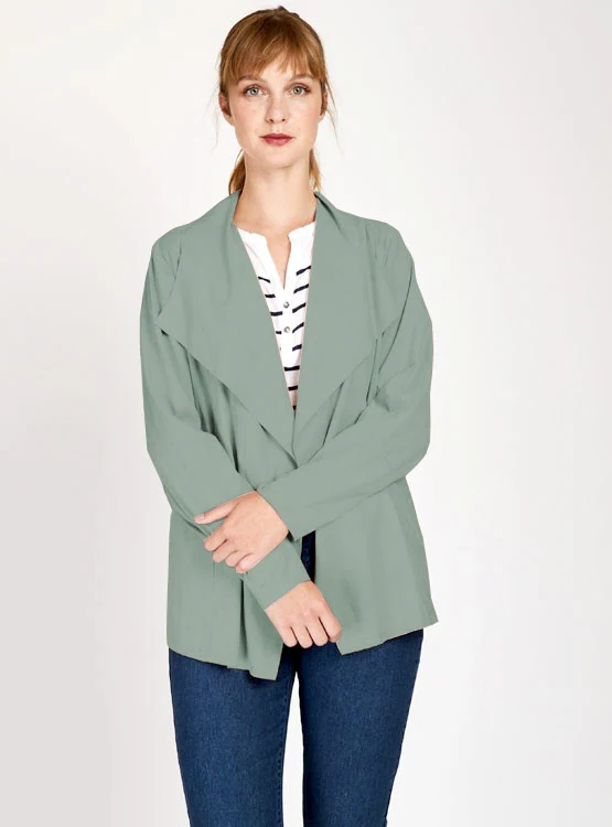 CHAQUETA AZIZ CORTA MENTA